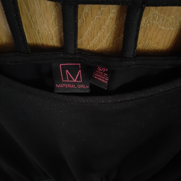 Material Girl Black sparkly dress size small - Picture 2 of 3